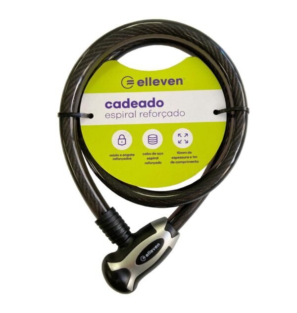 CADEADO 100CM X 15MM C/CHAVE PR/CIN