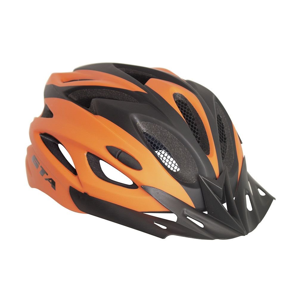 CAPACETE INMOLD NX 58-62 PTO/LARANJA 18F