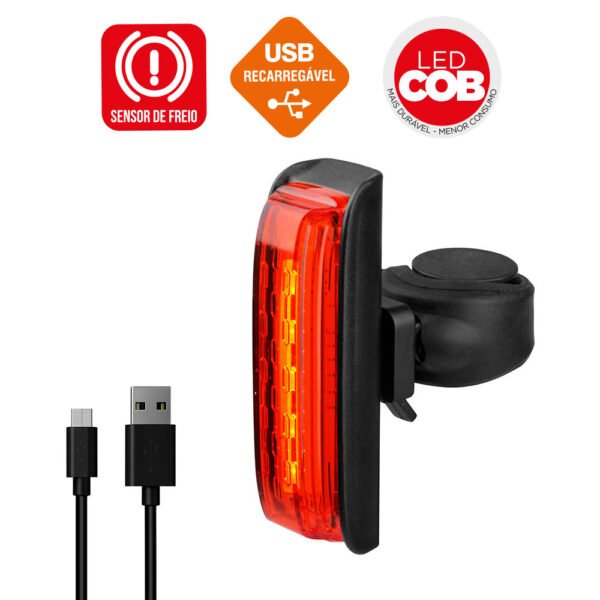 SINALIZADOR 30L LED VERM SENSOR FREIO