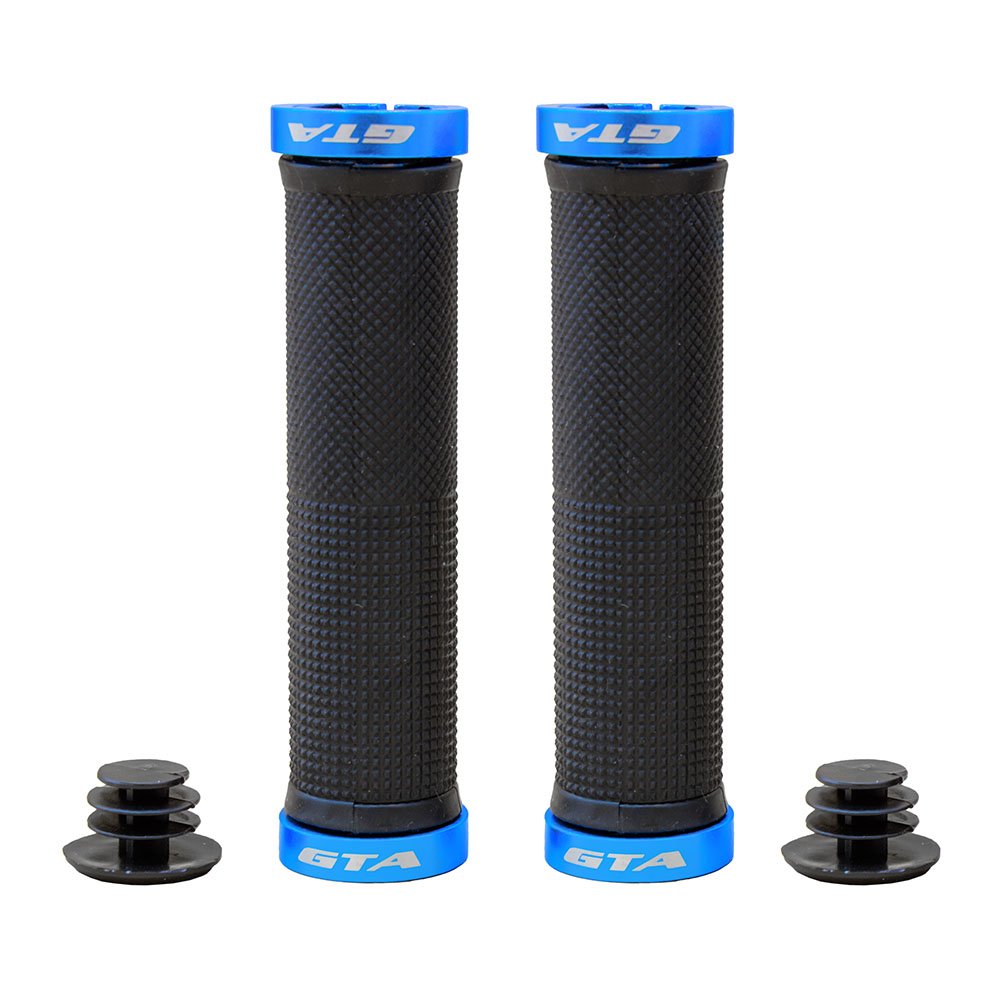 MANOPLA 130MM RIDER TPR PRETO/AZUL