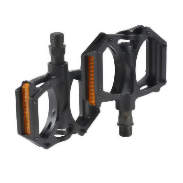 Pedal Plataforma Alumínio Preto 9/16 com Bucha DU - Refletor - Image 2