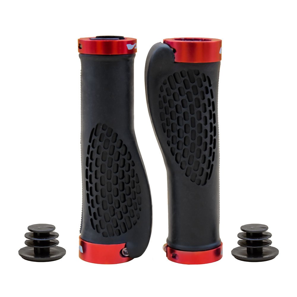 MANOPLA 130MM COMFORT TPR PRETO/VERMELHO