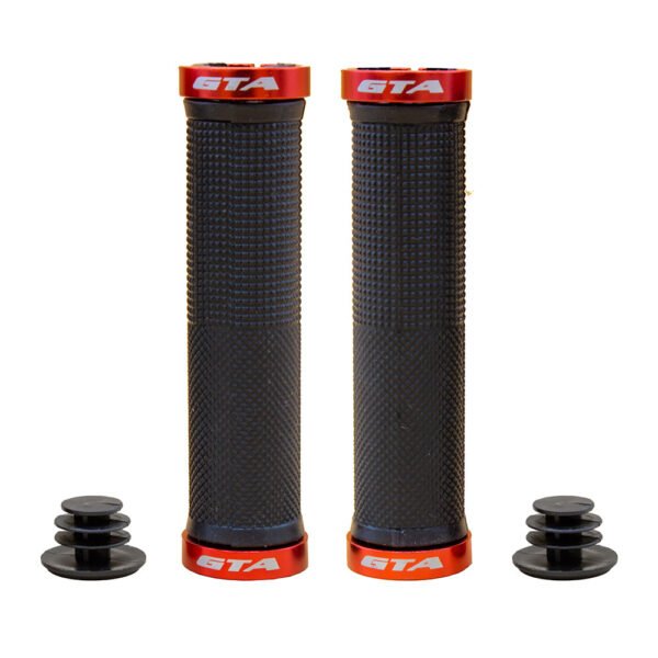 MANOPLA 130MM RIDER TPR PRETO/VERMELHO