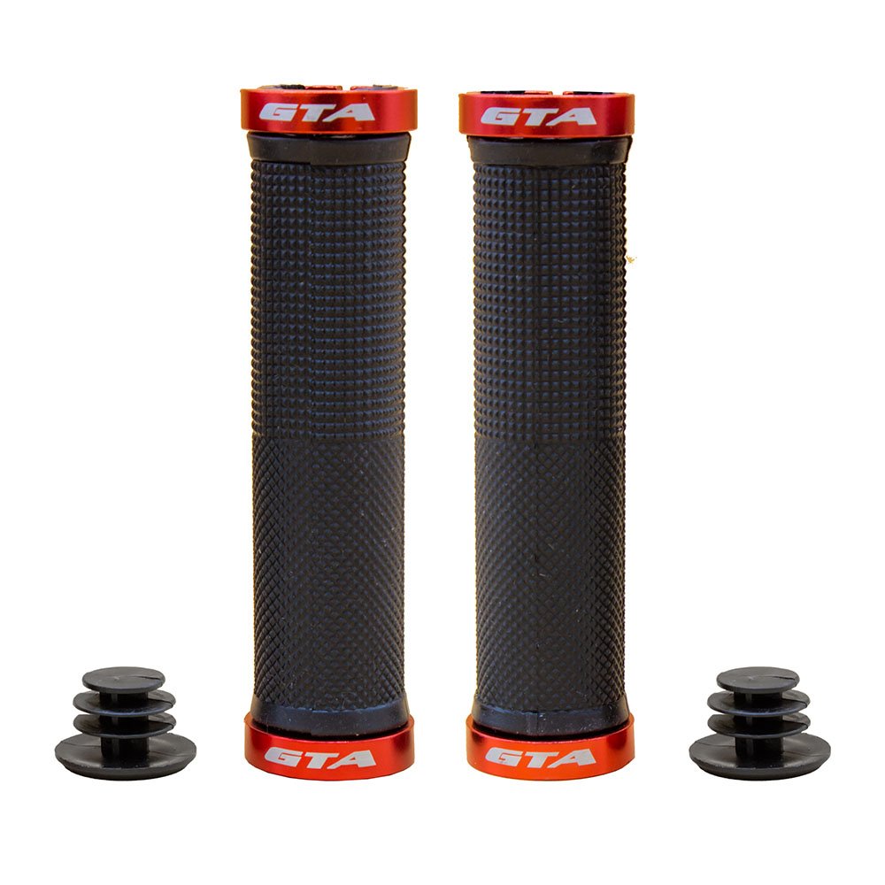 MANOPLA 130MM RIDER TPR PRETO/VERMELHO
