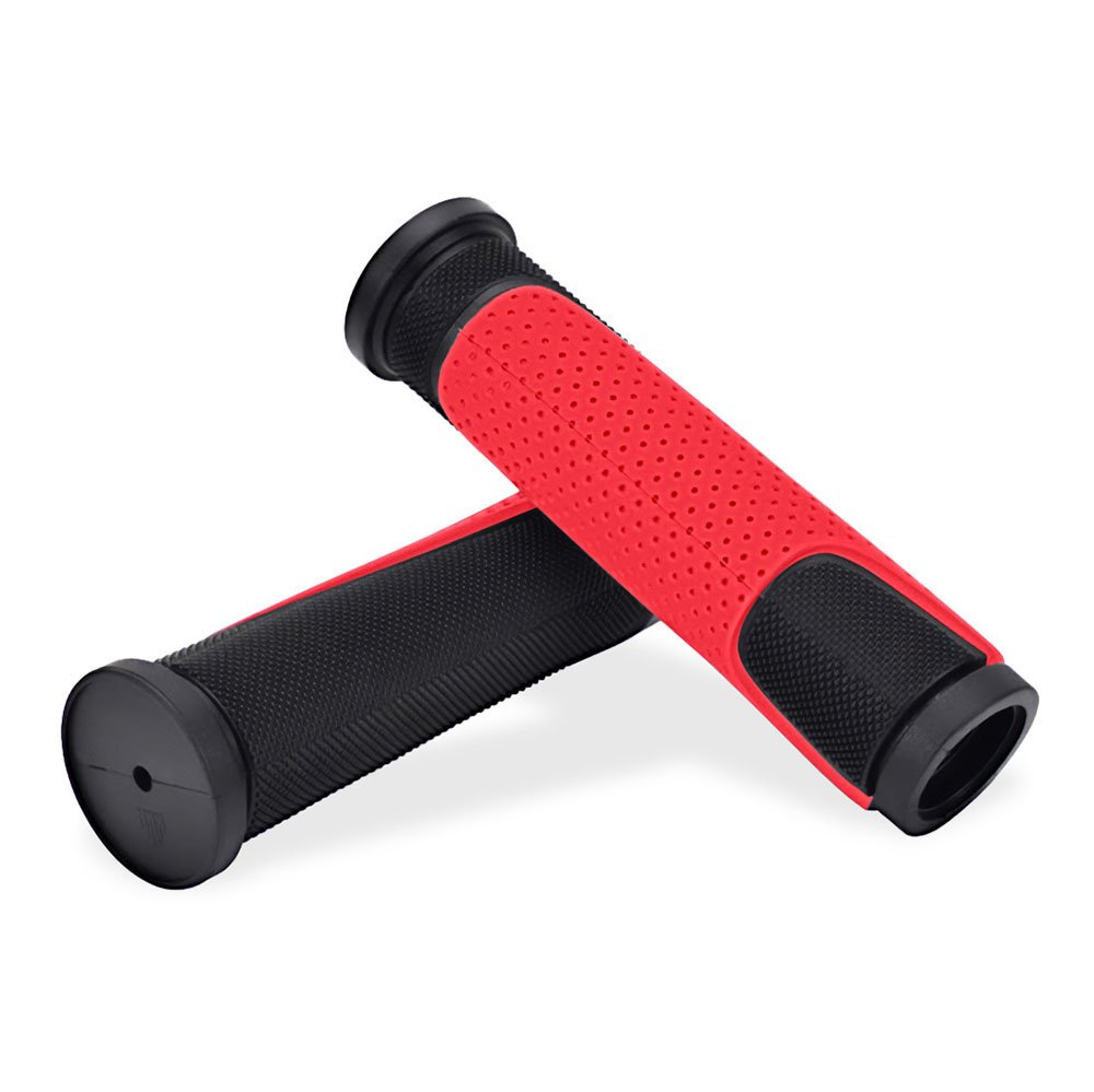 MANOPLA 125MM BORRACHA TPR PRETO/VERMELH