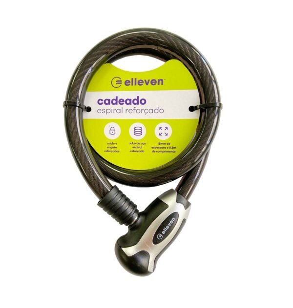 Cadeado Elleven Espiral 80cm x 15mm - Image 2