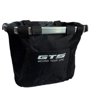 Cesta de Tecido Preta com Suporte de Engate Rápido - GTS